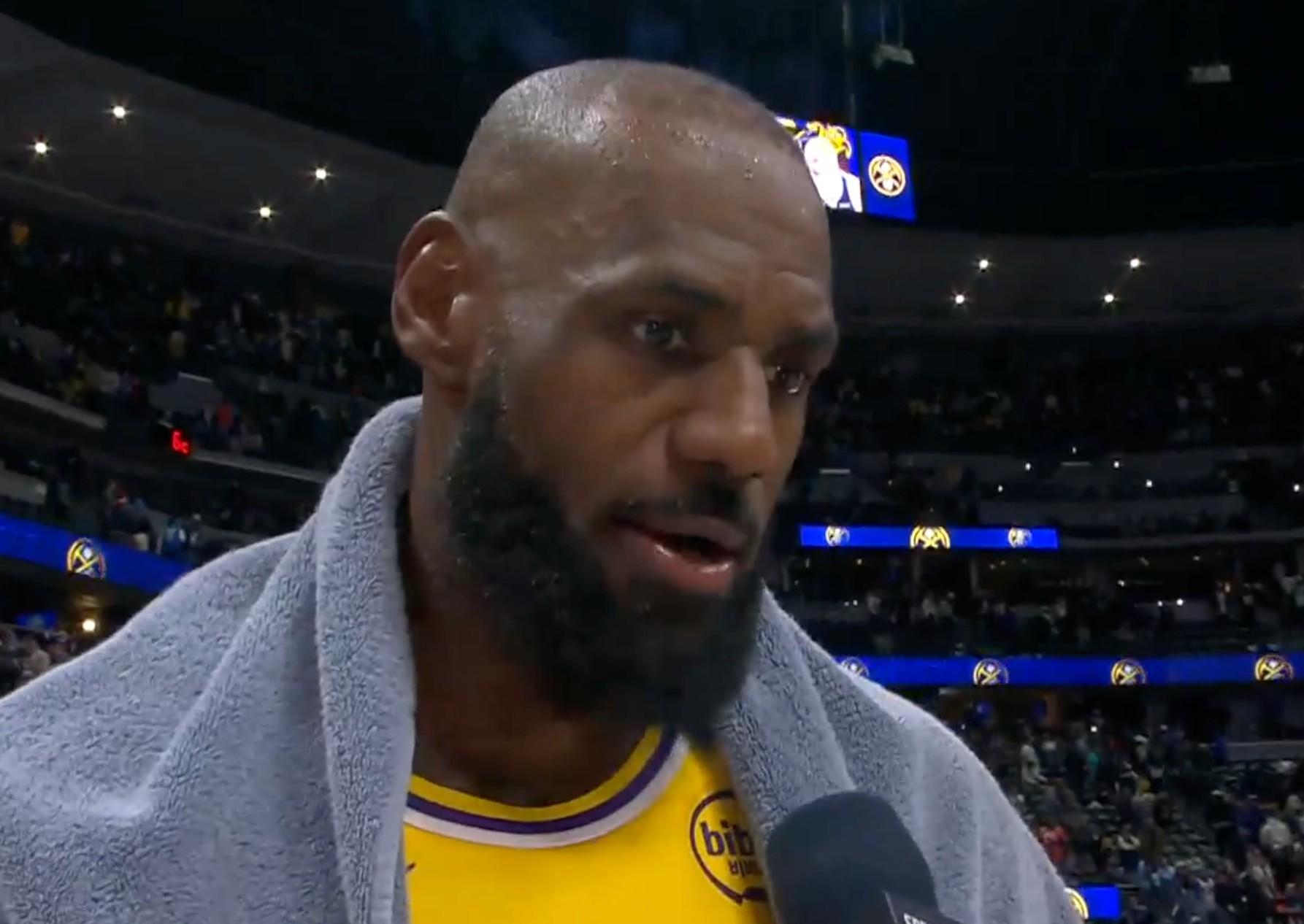 开云体育-詹姆斯：祝贺东契奇荣膺全明星票王；今晚我的失误有点多了